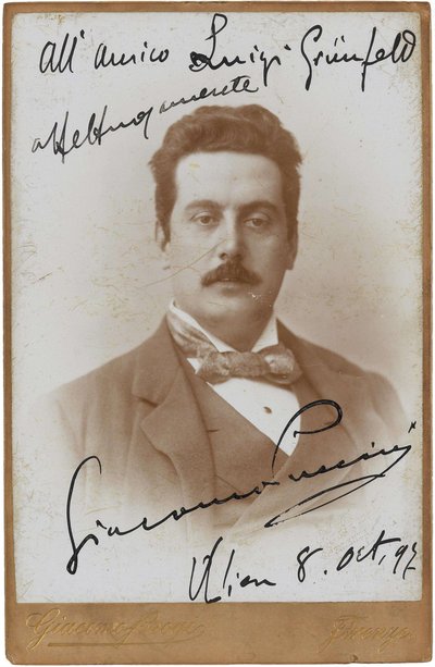 Portrait du compositeur Giacomo Puccini 1858-1924, 1897 - Giacomo Brogi