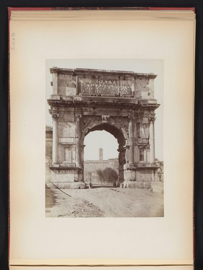 Arc de triomphe de Titus à Rome, Italie - Giacomo Brogi