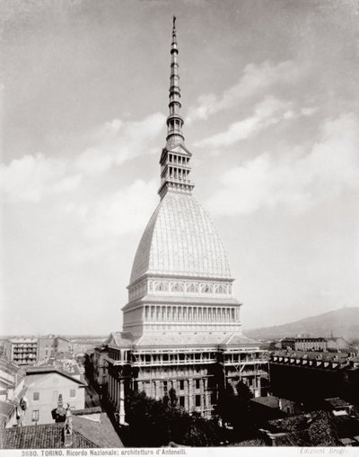Vue de la Mole Antonelliana à Turin, c.1890 - Giacomo Brogi
