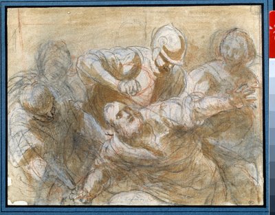 Samson capturé par les Philistins - Giacomo Cavedone