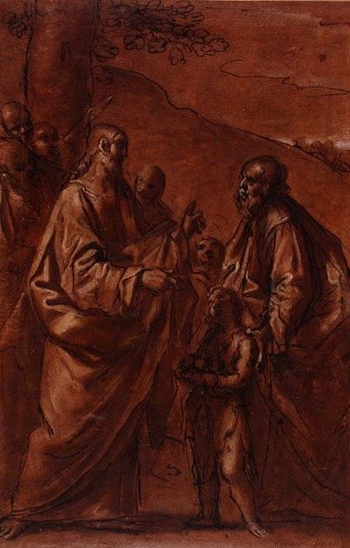 Le Miracle des pains et des poissons (c.1611-14) - Giacomo Cavedoni