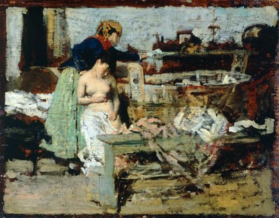Après le bain - Giacomo Favretto