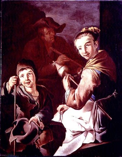 La fileuse - Giacomo Francesco Cipper