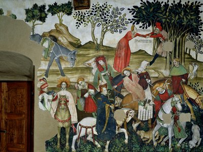 La Fontaine de Vie, détail (retour à la fontaine), 1418-30 - Giacomo Jaquerio