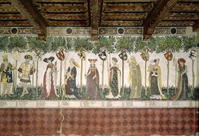 Les Neuf Preux et les Neuf Preuses, détail - Giacomo Jaquerio