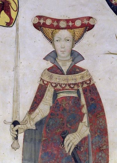 Les Neuf Preux et les Neuf Preuses, (détail) - Giacomo Jaquerio