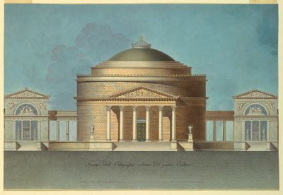 Conception pour un oratoire (chapelle commémorative) - Giacomo Quarenghi