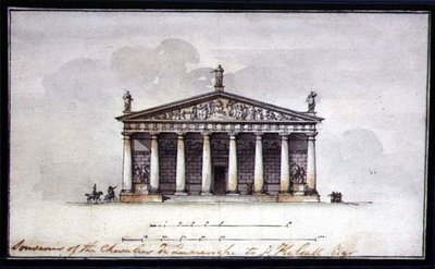 Élévation des écuries à Tsarskoïe Selo - Giacomo Quarenghi