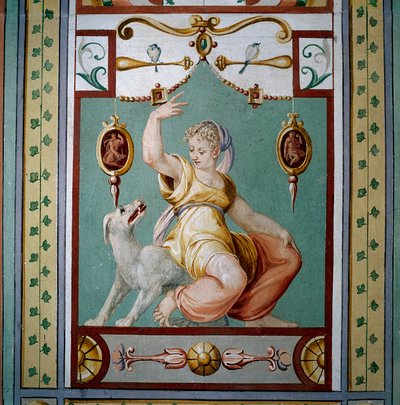 Allégorie de la Fidélité (fresque) - Giallo Fiorentino