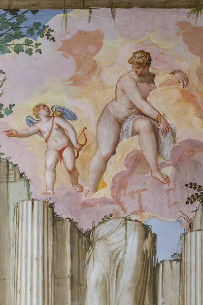 Vénus et Cupidon (détail) - Giambattista Zelotti