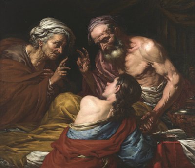 Isaac bénit Jacob - Giambattista Langetti