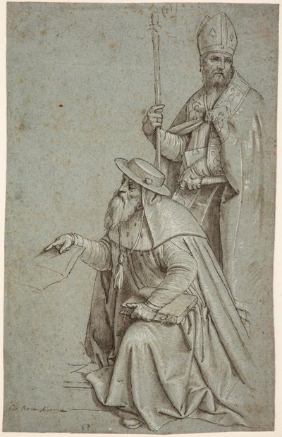 Saint Jérôme et Saint Augustin / Ambroise - Giambattista Moroni