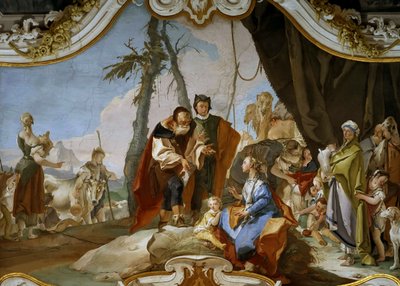 Rachel cachant les théraphim de son père Laban - Giambattista Tiepolo