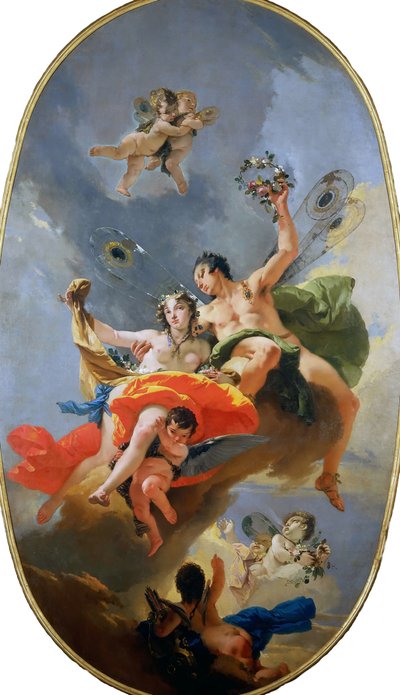 Le Triomphe de Zéphyr et Flora (vers 1735) - Giambattista Tiepolo