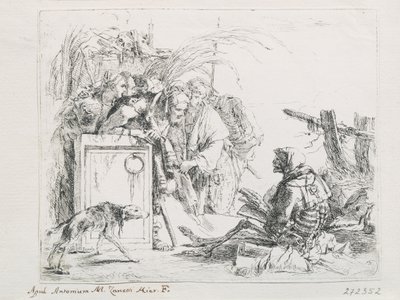 La visite à la mort. De la série Capriccios - Giambattista Tiepolo