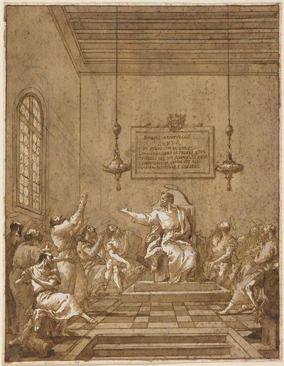 Le credo des apôtres - Giambattista & Tiepolo Giandomenico (1727-1804) Tiepolo