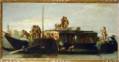 Mailbarge vénitienne - Giambattista & Tiepolo Giandomenico (1727-1804) Tiepolo