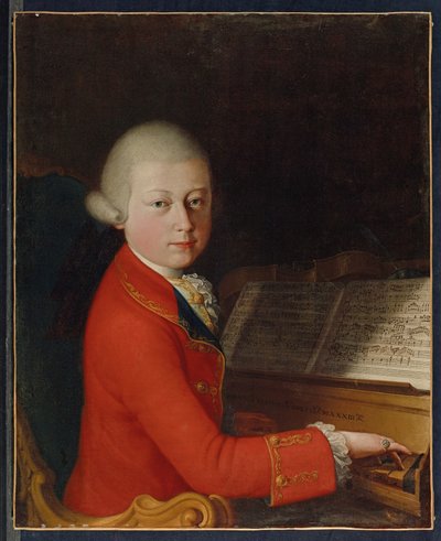 Portrait de Wolfgang Amadeus Mozart à l