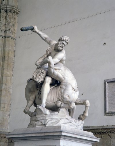 Hercule tuant le centaure (marbre) - Giambologna
