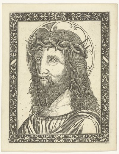 Tête du Christ avec couronne d