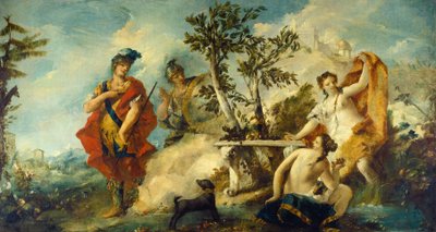 Carlo et Ubaldo résistant aux enchantements des nymphes d