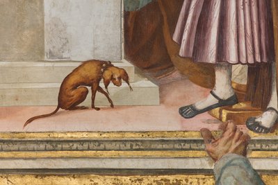Nef centrale, Cinquième travée nord, Présentation au Temple, Gian Francesco Bembo - Gian Francesco Bembo