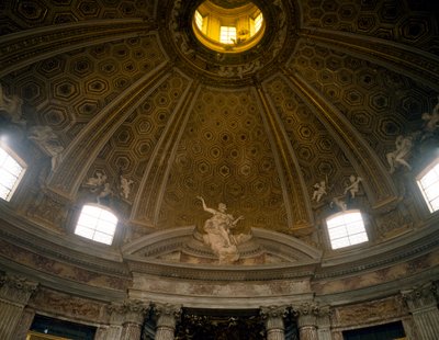 Intérieur du dôme, Église de Saint André au Quirinal, architecte Gian Lorenzo Bernini, Rome - Gian Lorenzo Bernini