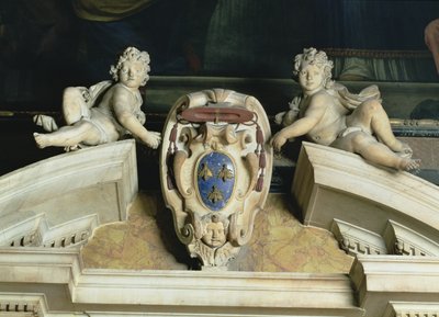 Vue intérieure de la chapelle Barberini, (détail) - Gian Lorenzo Bernini