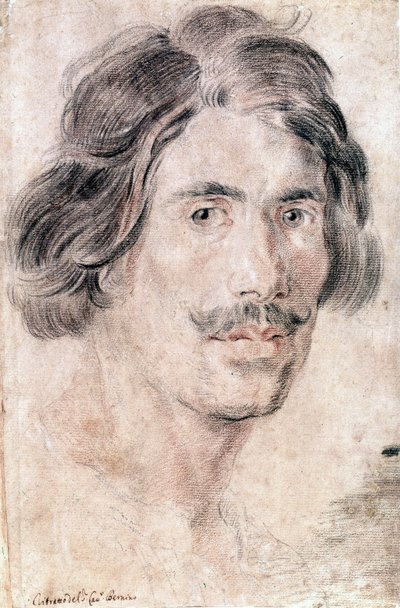 Autoportrait de Gian Lorenzo Bernini (Bernin) (1598 - 1680), sculpteur, peintre et architecte italien. Gabinetto Nazionale delle stampe, Rome - Gian Lorenzo Bernini