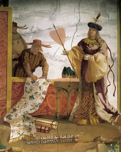Le marchand de textiles chinois, Chambre Chinoise dans la Foresteria, Villa Valmarana 