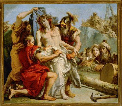 La Passion du Christ : Déchirer la robe - Giandomenico (1727-1804) Tiepolo