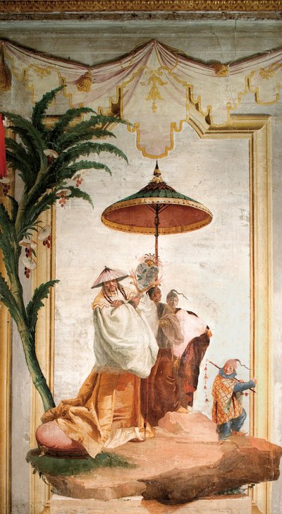 La Promenade des mandarins, de la salle chinoise dans la Foresteria, 1757 - Giovanni Domenico Tiepolo