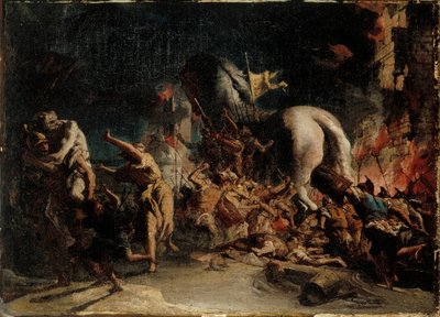 Le siège de Troie, vers 1760 - Giovanni Domenico Tiepolo