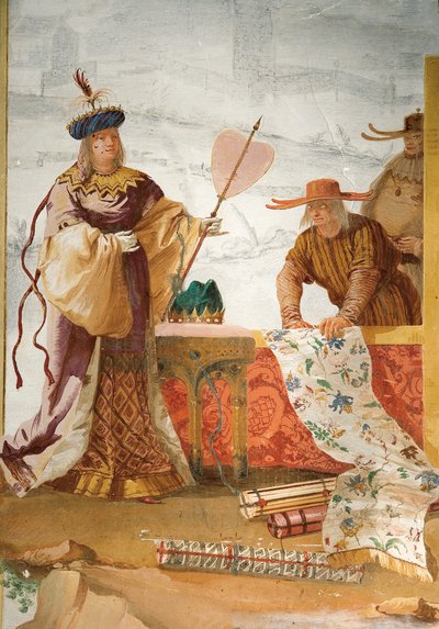 Le Marchand de textiles, de la salle chinoise dans la Foresteria, 1757 - Giovanni Domenico Tiepolo