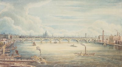 Depuis le quai de Hungerford, 1837 - Gideon Yates