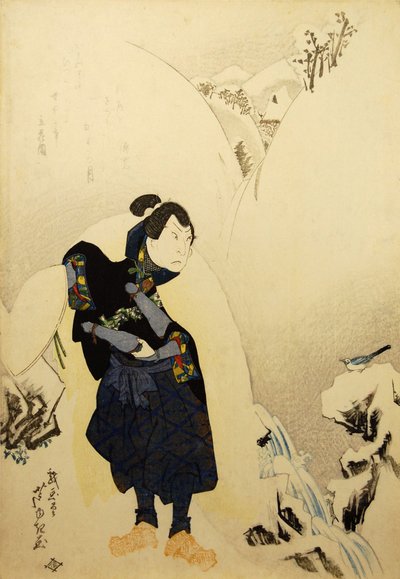 Arashi Rikan II en Miyamoto Musashi, 1832 - Gigado Ashiyuki