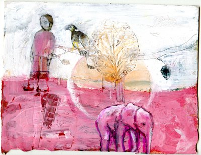Pigeon ramier et éléphant, 2014 - Gigi Sudbury
