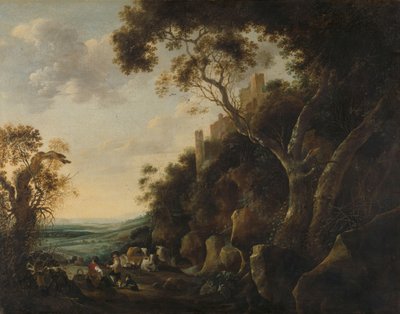 Paysage avec bergers - Gijsbert Gillisz de Hondecoeter