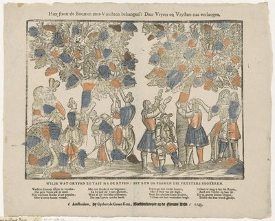 Ici les arbres sont chargés de fruits : Là les amoureux et les amoureuses selon leur désir - Gijsbert de Groot Keur