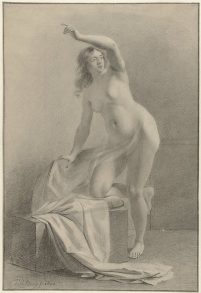 Étude de modèle nu féminin - Gijsbertus Johannus van den Berg