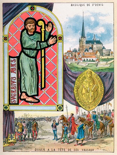Abbé Suger, abbé-étatsman français, 1898 - Gilbert