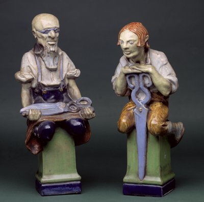 Les deux tailleurs - maître et apprenti, Doulton - Gilbert Bayes