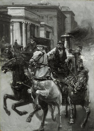 Course au feu, c.1900 - Gilbert Gaul