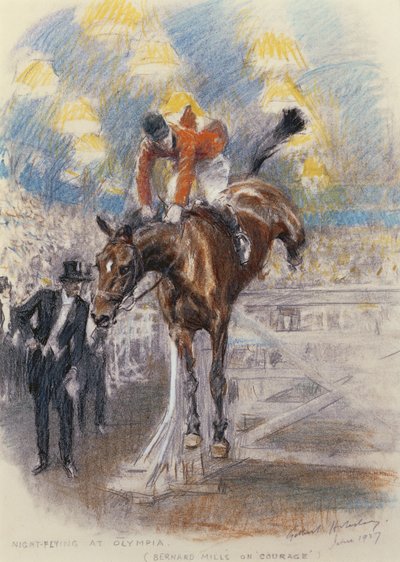 Vol de nuit à Olympia - Bernard Mills sur Courage - Gilbert Holiday