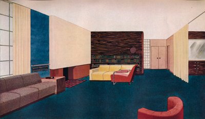 Design pour un salon - Gilbert Rohde