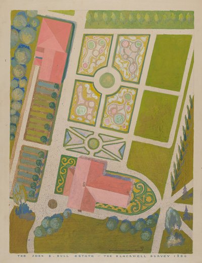 Jardin de John B. Bull, c. 1938 - Gilbert Sackerman
