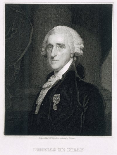 Portrait de Thomas McKean (gravé par Thomas B. Welch) - Gilbert Stuart