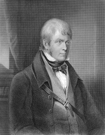 Portrait de Walter Scott - Gilbert Stuart Newton