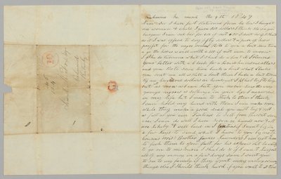 Lettre à Samuel Fox de Giles Saunders concernant la traite des esclaves, 9 mars 1847 - Giles Saunders