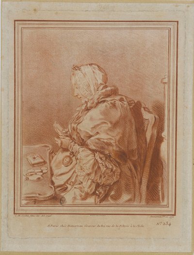 Portrait de Madame Geoffrin - Gilles Demarteau